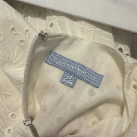 Antonio Melani White Eyelet Maxi Dress - Picture 4 of 8